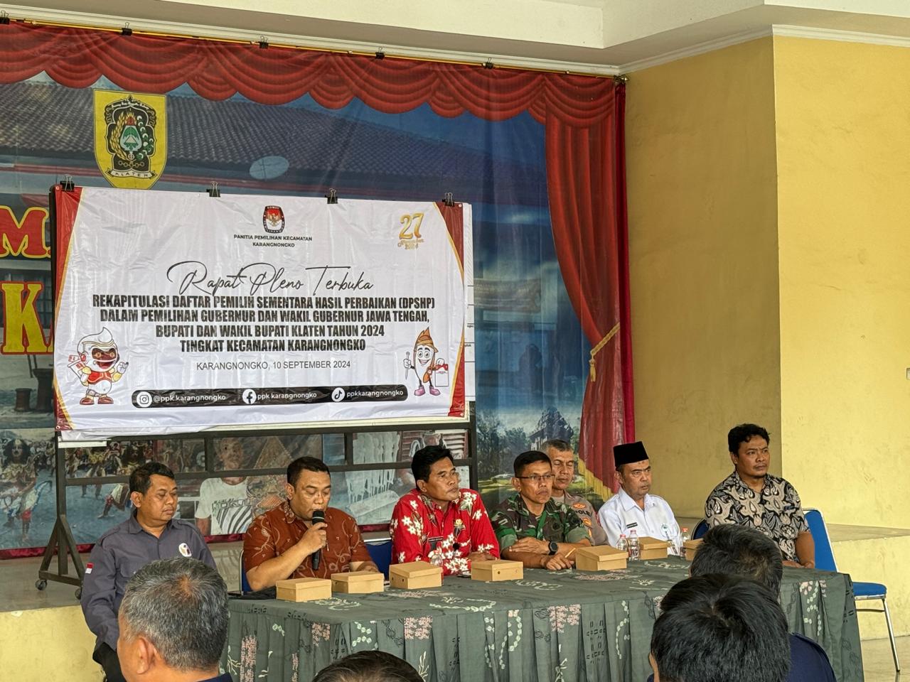 Anggota Bawaslu Klaten Hadir Dalam Rapat Pleno DSPHP