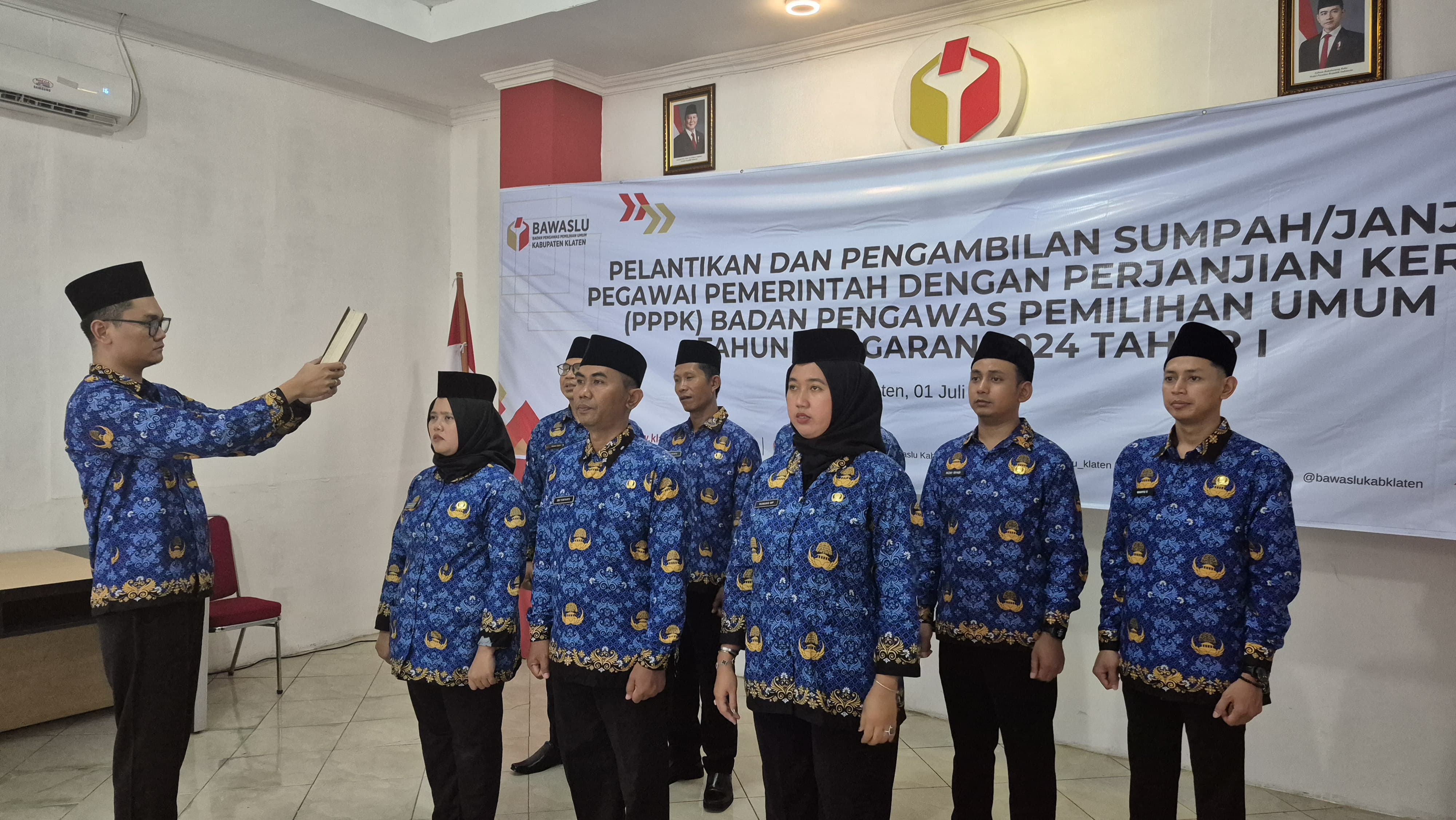 Bawaslu RI Lantik 4.360 PPPK Tahap I, Termasuk 8 Staf dari Bawaslu Klaten