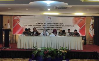 KPU KABUPATEN KLATEN TUNDA LAGI PENETAPAN DPRD KABUPATEN KLATEN