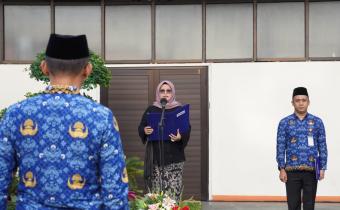 Pimpin Upacara Hari Kesaktian Pancasila, Lolly Ajak Jajaran Bawaslu Jaga Integritas