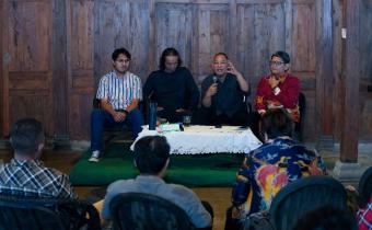 Anggota Bawaslu Totok Hariyono saat dalam Diskusi Penguatan Demokrasi: Strategi Konsolidasi Gerakan Masyarakat Sipil Mewujudkan Sinergitas Pengawasan Pemilu 2029 di Kabupaten Bogor, Selasa (30/12/2025).