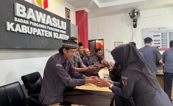 Halal Bihalal Bawaslu Klaten Perkuat Silaturahmi dan Komitmen Kinerja