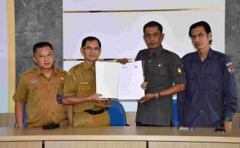 Penandatanganan MoU Bawaslu Klaten dengan SMK N 4 Klaten