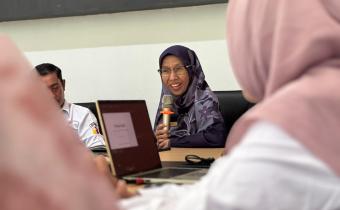  Ismiyati Kepala Sesi Manajemen Satker dan Kepatuhan Internal (MSKI) saat memberi materi