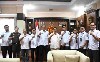 Foto Bersama Pimpinan Bawaslu Klaten dan Kejari Klaten